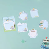 Kawii No Sticky shaped memo pad 2 Fachaiacc Blue 