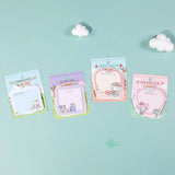 Kawii No Sticky shaped memo pad 2 Fachaiacc One Set -Four PCS 