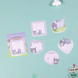 Kawii No Sticky shaped memo pad 2 Fachaiacc Purple 