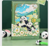 Panda Magnetic Closure Notebook Fachaiacc Green 