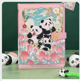 Panda Magnetic Closure Notebook Fachaiacc Pink 