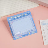 Sticky Cartoon Memo pad 3 Fachaiacc Blue 